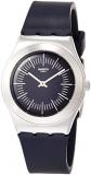 Swatch Womens Analogue Quartz Watch with Rubber Strap YLS202