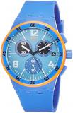 Swatch Men&#39;s Digital Quartz Watch with Silicone Strap SUSN413
