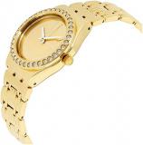 Swatch Womens Analogue Quartz Watch with Stainless Steel Strap YLG136G