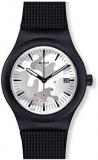 Swatch Mens Analogue Quartz Watch with Silicone Strap SUTB407