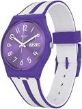 Swatch Womens Analogue Quartz Watch with Silicone Strap GV701