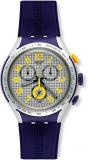 Unisex Swatch Irony X-Lite -Yellow Pusher Chronograph Watch YYS4014