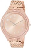 Swatch Women&#39;s Analogue Quartz Watch with Stainless Steel Strap SVUP100M