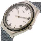 Swatch Mens Analogue Quartz Watch with Rubber Strap YWS447
