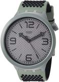 Swatch Mens Analogue Quartz Watch with Silicone Strap SO27M100