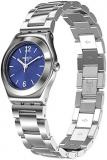 Swatch Womens Analogue Quartz Watch with Stainless Steel Strap YSS331G