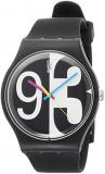 Swatch Men&#39;s Analogue Quartz Watch with Silicone Strap SUOB141