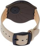 Swatch Women's Analogue Quartz Watch with Leather Strap SVUB101