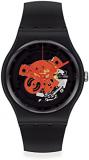 Watch Swatch New Gent Bioceramic Lacquered SO32B110 TIME to RED Big