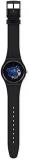 Watch Swatch New Gent Bioceramic Lacquered SO32B109 TIME to Blue Big