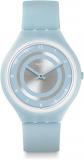 Swatch Unisex Digital Quartz Watch with Silicone Strap SVOS100
