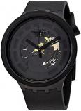 Swatch SB03B100 Big Bold Next Bio Ceramic Watch, C-Black