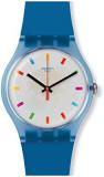 Swatch Men&#39;s Analogue Quartz Watch with Silicone Strap SUON125