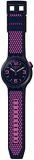 Swatch Mens Analogue Quartz Watch with Silicone Strap SO27N103