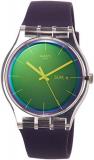 Swatch Womens Analogue Quartz Watch with Silicone Strap SUOK712