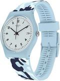 Swatch Unisex Adults. Analogue Quartz Watch with Silicone Strap GS402
