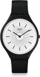 Swatch Unisex Digital Quartz Watch with Silicone Strap SVUB100