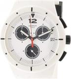 Swatch Unisex-Adult Chronograph Quartz Watch with Silicone Strap SUSW406