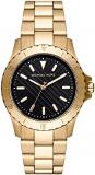 Michael Kors Watch for Men everest, Three Hand Movement, 40 mm Gold Stainless Steel Case with a Stainless Steel Strap, MK9078