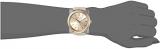 Michael Kors Women's Tan Leather Band Gold Tone Steel Bracelet Quartz Rose Gold-Tone Dial Watch MK2486