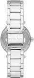 Michael Kors Women's 33.00mm Quartz Watch with Silver Analogue dial and Silver Metal Strap MK6350