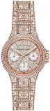 Michael Kors Watch for Women Camille, Multifunction Movement, 33 mm Rose Gold St...
