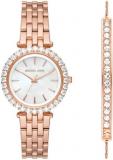 Michael Kors Watch for Women Darci, Three Hand Movement, 34 mm Rose Gold Stainle...