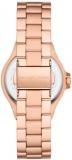 Michael Kors Watch for Women Lennox, Three Hand Movement, 33 mm Rose Gold Stainless Steel Case with a Stainless Steel Strap, MK7279