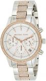 Michael Kors Watch for Women Ritz, Chronograph Movement, 37 mm Silver Stainless ...