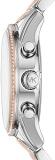Michael Kors Watch for Women Ritz, Chronograph Movement, 37 mm Silver Stainless Steel Case with a Stainless Steel Strap, MK6651