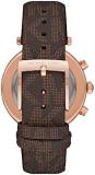 Michael Kors Watch for Women Parker, Chronograph Movement, 39 mm Rose Gold Stainless Steel Case with a PVC Strap, MK6917