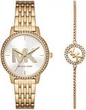 Michael Kors MK1051SET Ladies Melissa Watch and Bracelet Gift Set