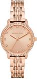 Michael Kors Women's Melissa Three-Hand Stainless Steel Watch, 36 mm case Size, Stainless Steel Strap