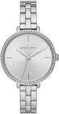 Michael Kors Watch for Women Charley, Three Hand Movement, 38 mm Silver Alloy Case with a Alloy Strap, MK4398