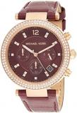 Michael Kors Watch for Women Parker, Chronograph Movement, 39 mm Rose Gold Stain...