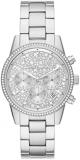 Michael Kors Watch for Women Ritz, Chronograph Movement, Stainless Steel Watch, ...