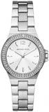 Michael Kors Watch for Women Lennox, Three Hand Movement, 33 mm Silver Stainless Steel Case with a Stainless Steel Strap, MK7280