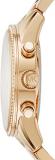 Michael Kors Watch for Women Ritz, Quartz Chronograph Movement, 37 mm Gold Stainless Steel Case with a Stainless Steel Strap, MK6475