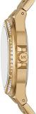 Michael Kors Watch for Women Lennox, Three Hand Movement, 37 mm Gold Stainless Steel Case with a Stainless Steel Strap, MK1062SET