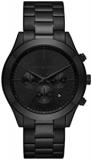 Michael Kors Men's Slim Runway Chronograph, Stainless Steel Watch, 44 mm Case Si...