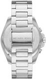 Michael Kors Men's watch BRECKEN, 45mm case size, Chronograph movement, Stainless Steel strap