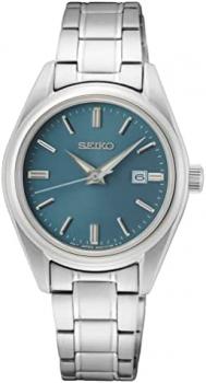 Seiko Women's Analog Quartz Watch with Stainless Steel Strap SUR531P1