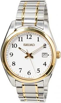 Seiko Mens Analog Quartz Watch with Stainless Steel Strap SUR460P1