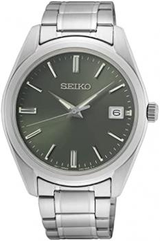 Seiko Men Analog Quartz Watch with Stainless Steel Strap SUR527P1