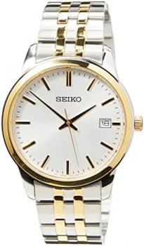 Seiko Mens Analog Quartz Watch with Stainless Steel Strap SUR402P1