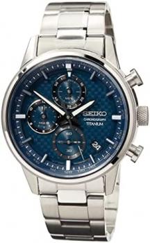 Seiko Men's Watch Quartz Titanium with Stainless Steel Strap