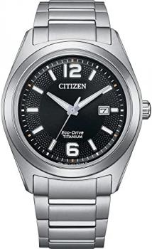 Citizen Men's Analogue Eco-Drive Watch with Titanium Strap AW1641-81E