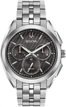 Bulova Men's Curv Collection Stainless Steel Watch