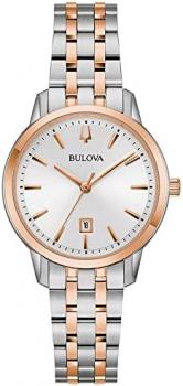 Bulova Women's Quartz Watch Stainless Steel with Stainless Steel Band - 98M137