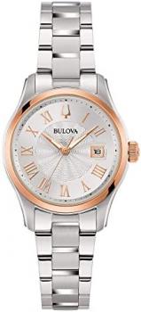 Bulova Surveyor Women's Watch Steel / Rose Gold 98M136, Bracelet